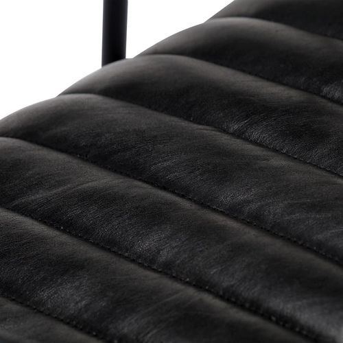 282905 Rocking Chair Black Real Leather slika 25