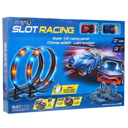 Velika trkaća staza Slot Racing sa 2 petlje slika 2