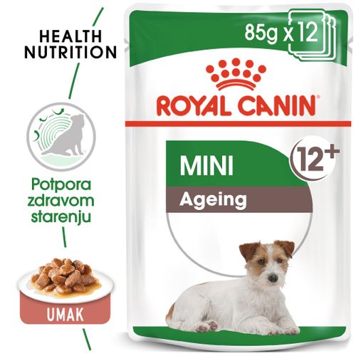 ROYAL CANIN SHN Mini ageing 12+ vrećica za psa, potpuna hrana za starije pse malih pasmina (od 1 do 10 kg) , stariji od 12 godina, 12x85 g slika 6