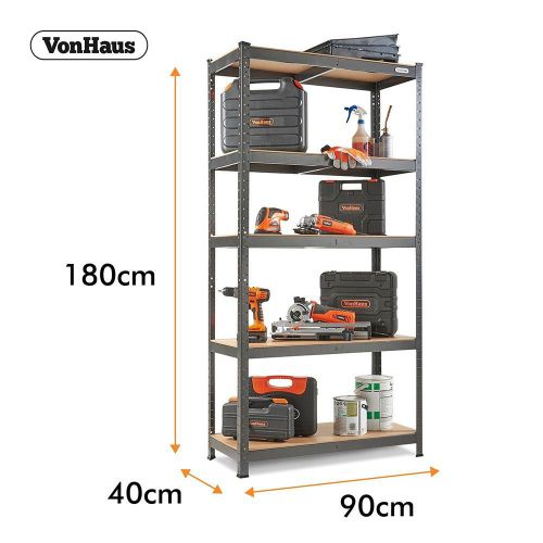 VonHaus 1.8m 5 shelf rack HAMMERITE slika 2