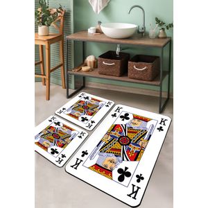 Colourful Cotton Set kupaonskih prostirki (3 komada) Karo Playing Card