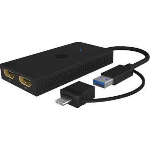 Icybox IB-SPL1029AC USB-C/A na dvostruki HDMI splitter (2k@60Hz/4k@30Hz) slika 3