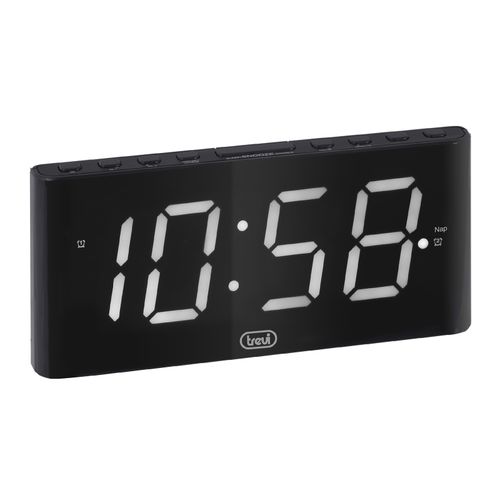 TREVI budilica, velike 1.8" digitalni display, snooze, crni EC889 slika 2