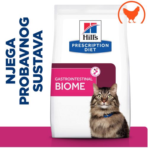 Hill's Prescription Diet Gastrointestinal Biome Hrana za Mačke s Piletinom, 3 kg slika 1