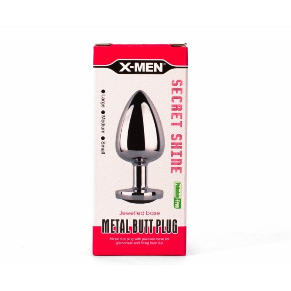 Secret Shine Red Heart analni čep 9,5 cm X-MEN slika 5
