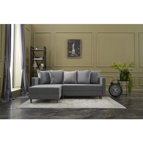 Aydam Left - Grey Grey Corner Sofa-Bed slika 1