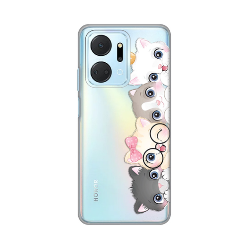 Maska Silikonska Print Skin za Honor X7a Cats slika 1