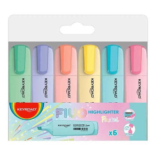 KEYROAD  TEXTMARKER PASTEL 6  KOM slika 1