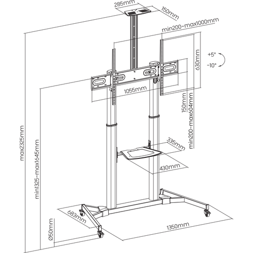 SBOX podni stalak za TV FS-3610  slika 7