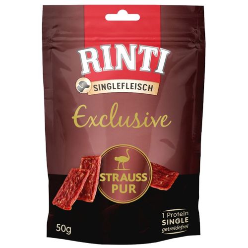 RINTI Exclusive Snack Ostrich, poslastica za pse s nojevim mesom, 50 g slika 1