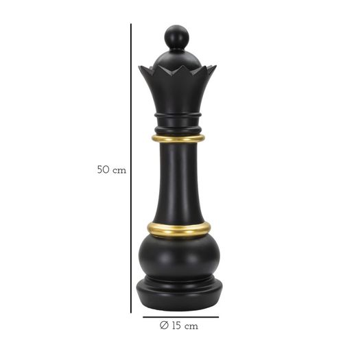 Mauro Ferretti Dekoracija BLACK AND GOLD QUEEN cm Ø 15X50 slika 6