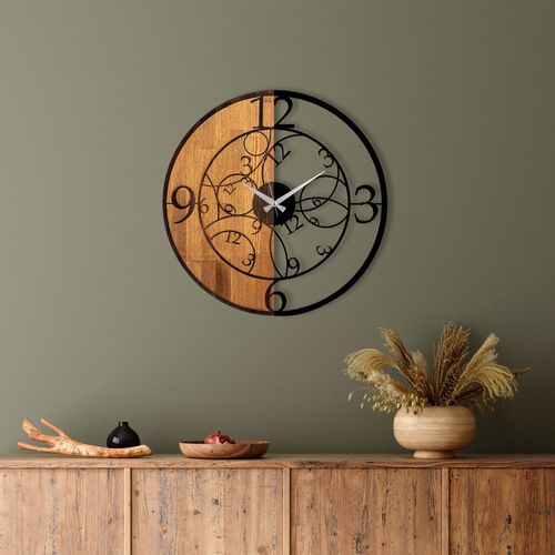 Wallity Ukrasni drveni zidni sat, Wooden Clock - 56 slika 3