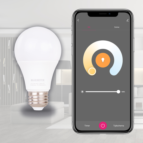 MARMITEK, pametna Wi-Fi LED žarulja - E27 | 806 lumena | 9 W = 60 W slika 2
