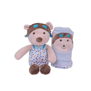 Jungle STG22862 Plišana igračka Baby Medo + Dekica