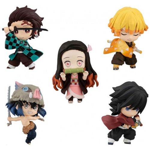 Pack 12 figures Demon Slayer Kimetsu No Yaiba ChibiMasters assorted 8cm slika 1