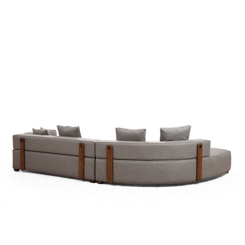 Ugaona Sofa Gondol-1 (CHL-3R) - Siva slika 3