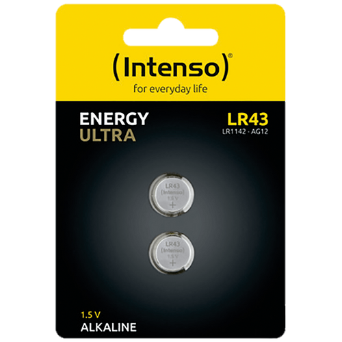 (Intenso) Baterija alkalna LR43/2, 1,5 V dugmasta, blister 2 kom - LR43/2 slika 1