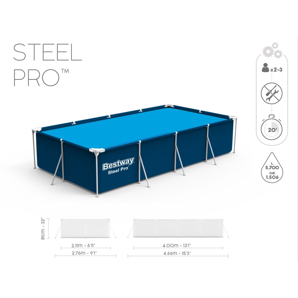 Bestway stalkasti bazen 400 x 211 cm 8 u 1 56424 slika 3