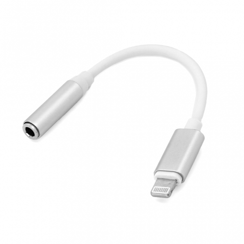 Adapter za slusalice iP-11 iPhone lightning na 3.5mm srebni slika 1