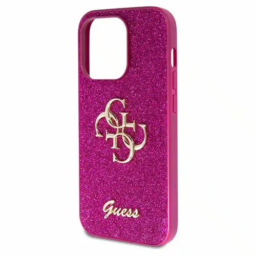 Originalna GUESS Hardcase GUHCP15LHG4SGU torbica za iPhone 15 Pro (Fixed Glitter Big 4G / ljubičasta) slika 5