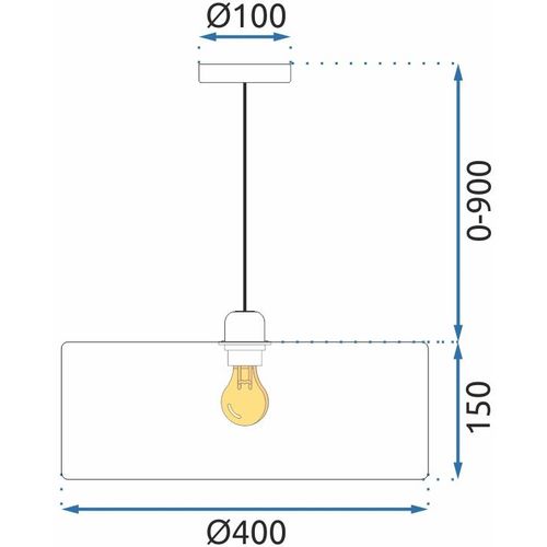 TOOLIGHT VISEĆA SVJETILJKA APP1016-1CP slika 9