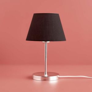 Elegantna Crno-Srebrna Stolna Lampa AYD-3404