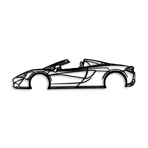 Wallity Metalna zidna dekoracija, McLaren 570S Silhouette slika 4