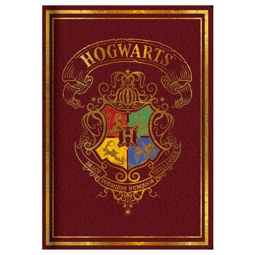 Harry Potter - Casebound A5 Notebook - Red Colorful Crest slika 1