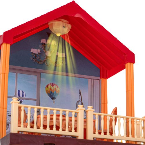 Kućica za lutke Villa s crvenim krovom slika 5