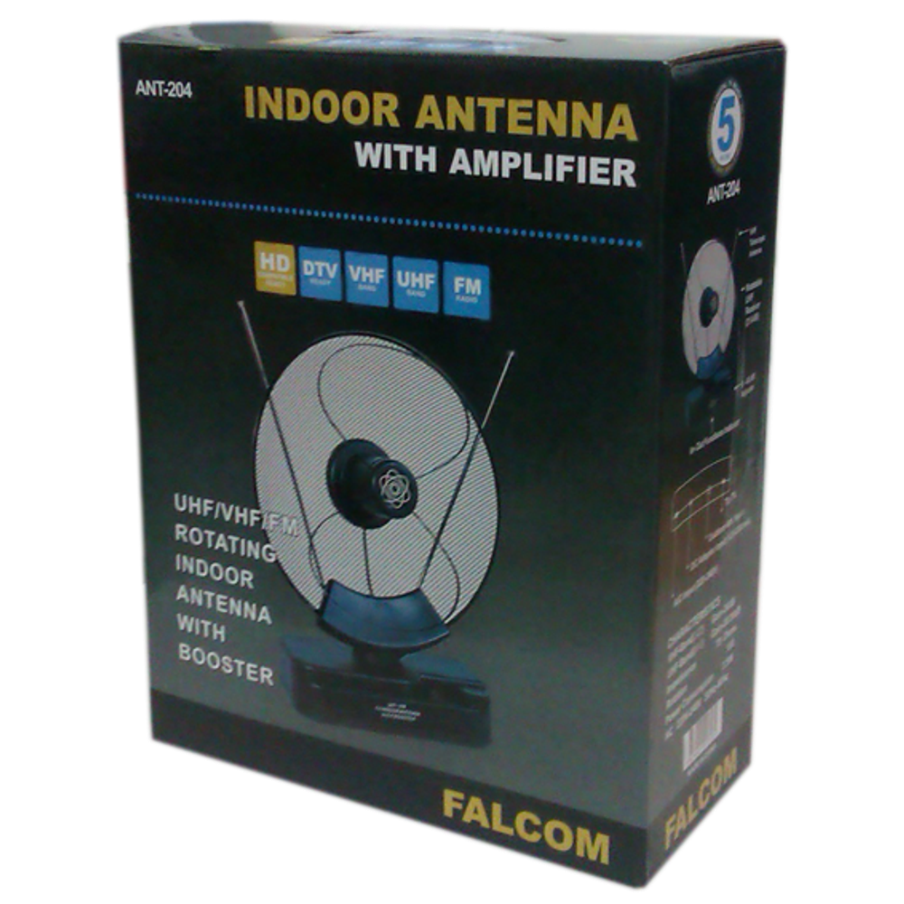 Falcom Antena sobna sa pojačalom, UHF/VHF, crna - ANT-204 slika 2