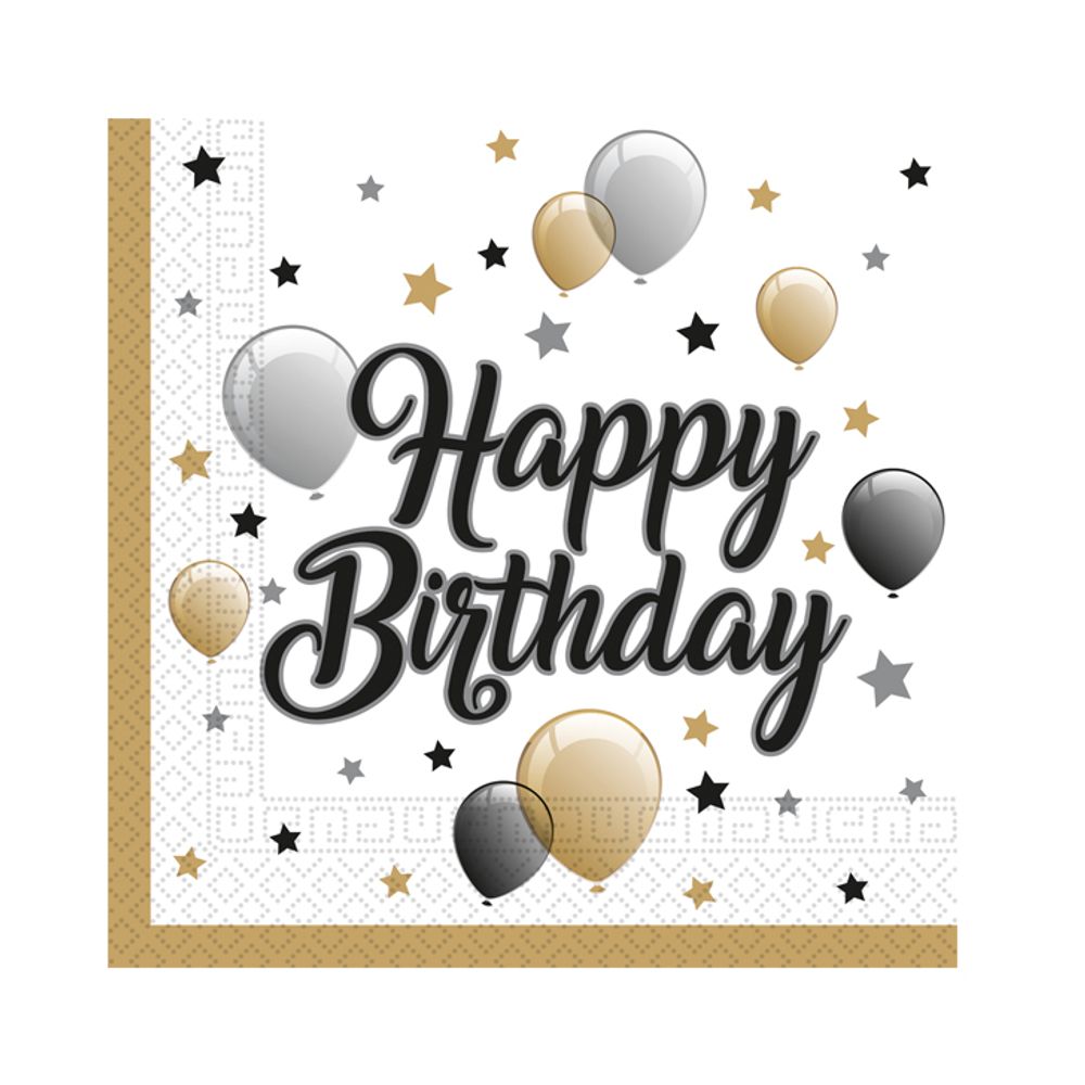 Papirne salvete Happy Birthday 33x33cm, 20kom slika 1