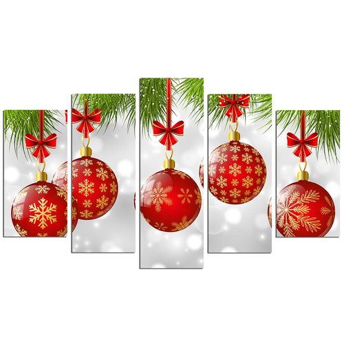 Wallity Ukrasna slika MDF -a (5 komada), 5PMDFNOEL-8 slika 2