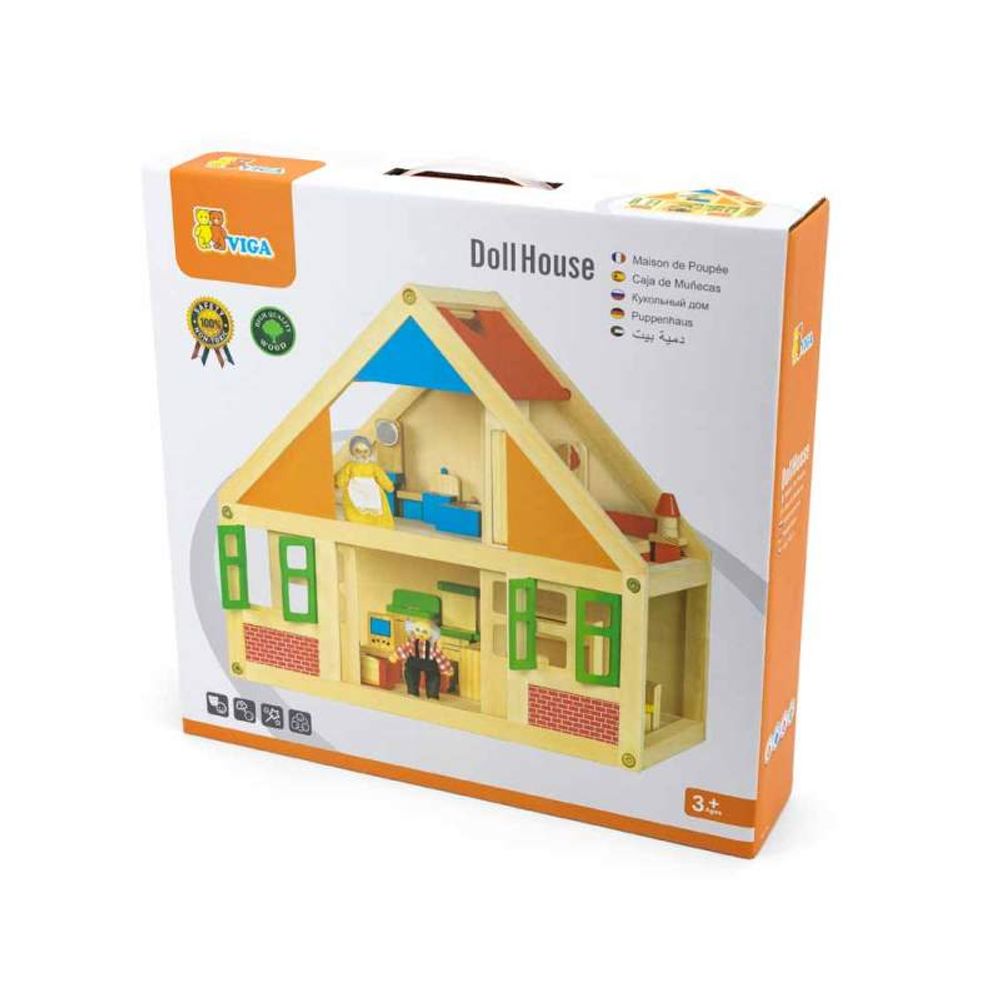 Viga Drvena kućica za lutke Doll House slika 1