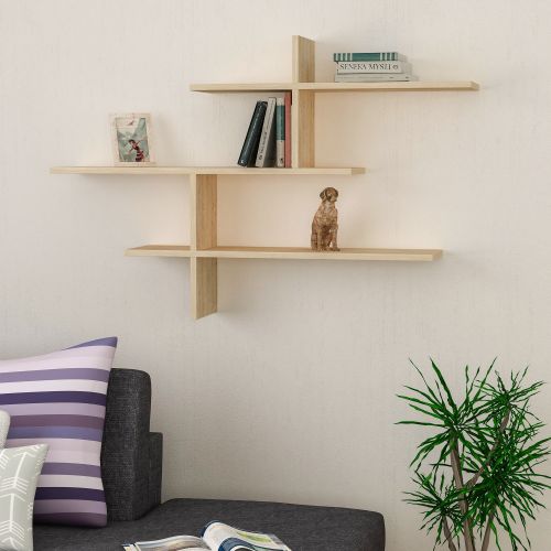 Leo - Oak Oak Wall Shelf slika 1