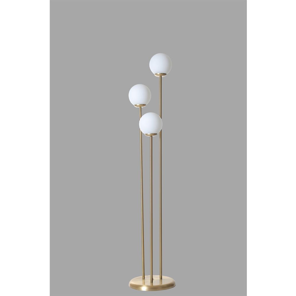 Podna lampa Judy - 3L – eskitme bijela boja, stakleni poklopac slika 3