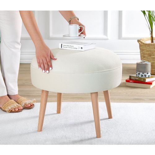 Romley - Cream Cream Pouffe slika 2