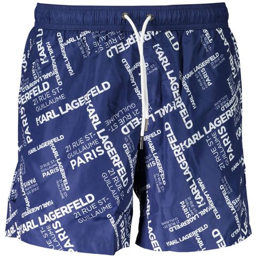 KARL LAGERFELD BEACHWEAR SWIMSUIT PARTS UNDER MAN BLUE slika 1