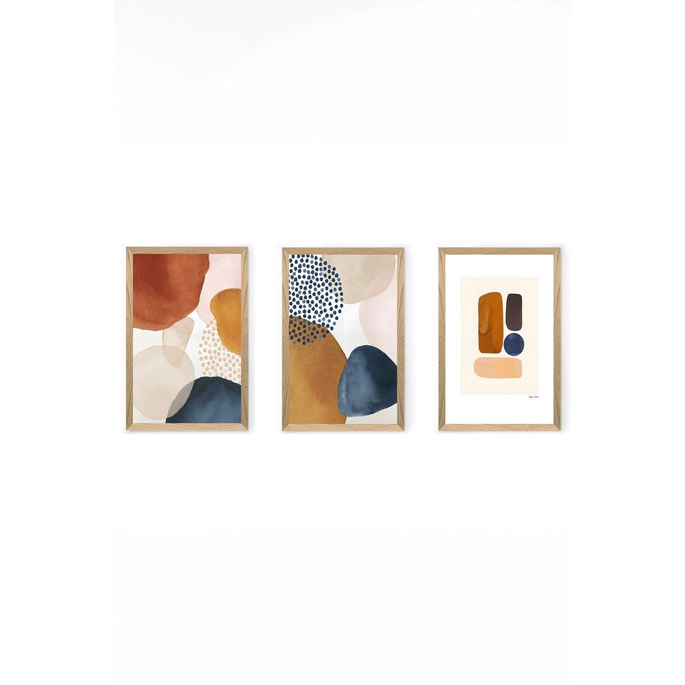 Set dekorativnih slika (3 komada) Artsycllct2, boja: višebojna slika 2