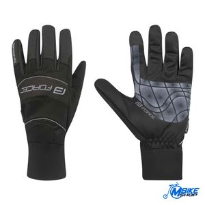 Force Zimske rukavice za biciklizam Windster Spring Black
