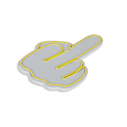 Wallity Ukrasna plastična LED rasvjeta, Middle Finger - Yellow slika 4