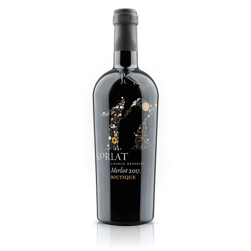 Korlat Boutique Merlot EKO 2017 0,75L, zaštićena oznaka izvornosti slika 1