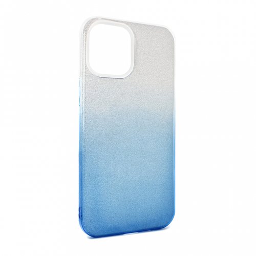 Maska Double Crystal Dust za iPhone 12 6.7 plavo srebrna slika 1