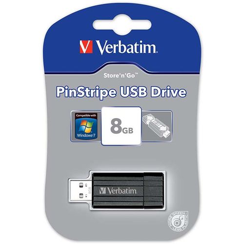 Flash USB 8GB Verbatim 2.0 PinStripe slika 1