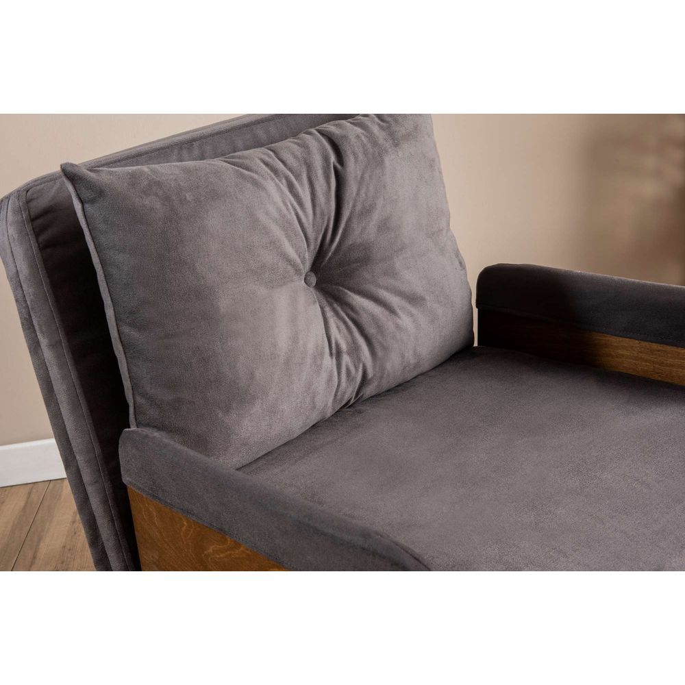 Sofa na razvlačenje Cosmo Single - Siva boja slika 10