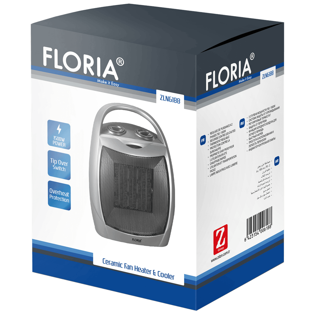 Floria  Grijalica sa keramičkim grijačem, 1500 W - ZLN6188 slika 2