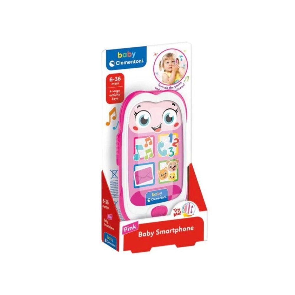 Clementoni CL17939 Igračka Baby Smartphone, Pink slika 1