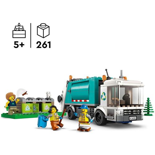 Playset Lego City 60386 Recycling truck Kamion Istovarivač slika 3