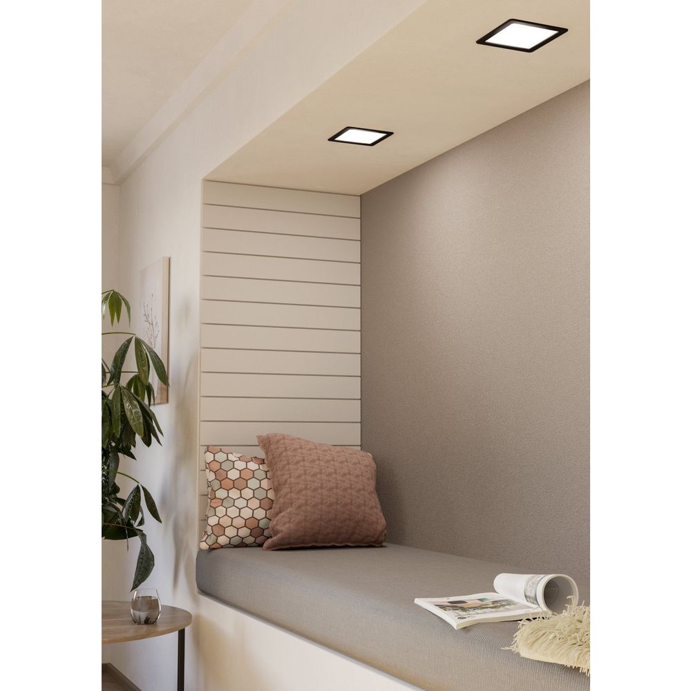 FUEVA 5 Ugradbeno Svjetlo - LED Spot 166x166 Crno 4000K slika 2