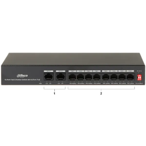 Switch DAHUA PFS3010-8ET-65 10-port slika 2