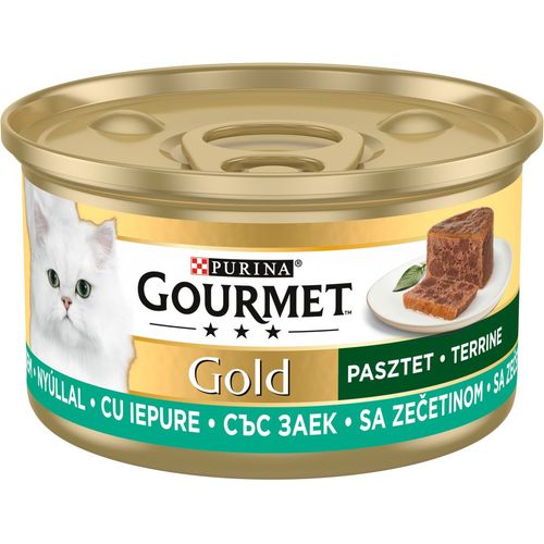 GOURMET GOLD Hrana za mačke, kunić, 85g slika 1